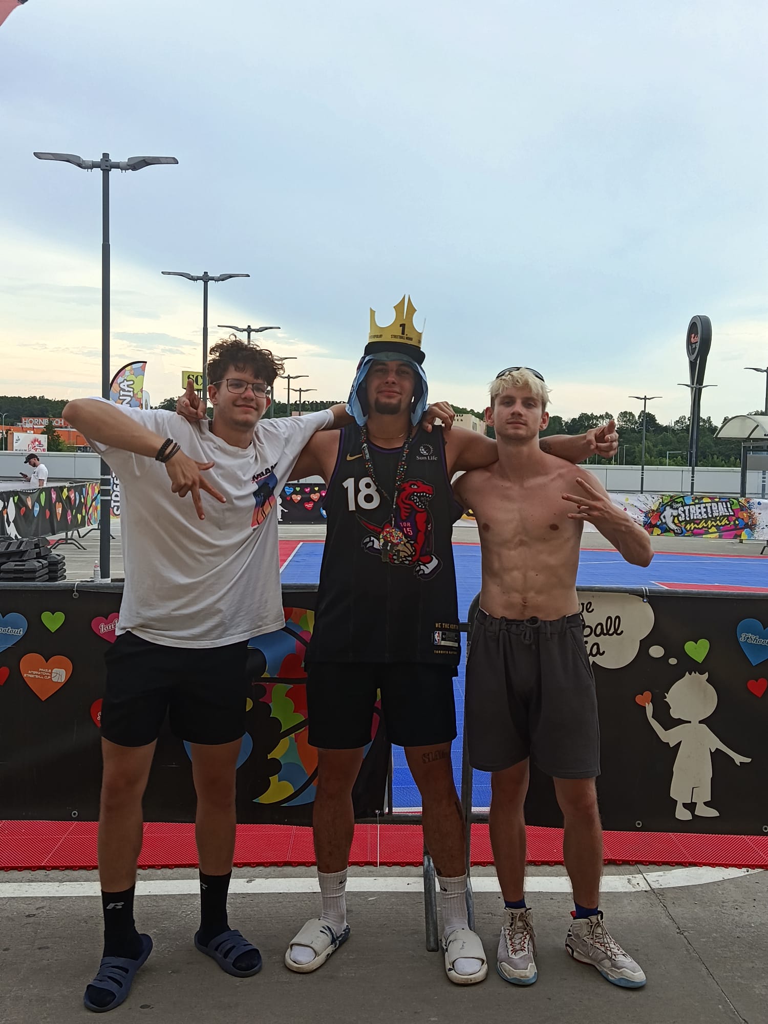 Hráči Apex na turnaji Streetball Mania